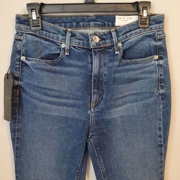 Rag and Bone Lau Flared Legs With Slits and Raw Trim - Picture 3 of 8